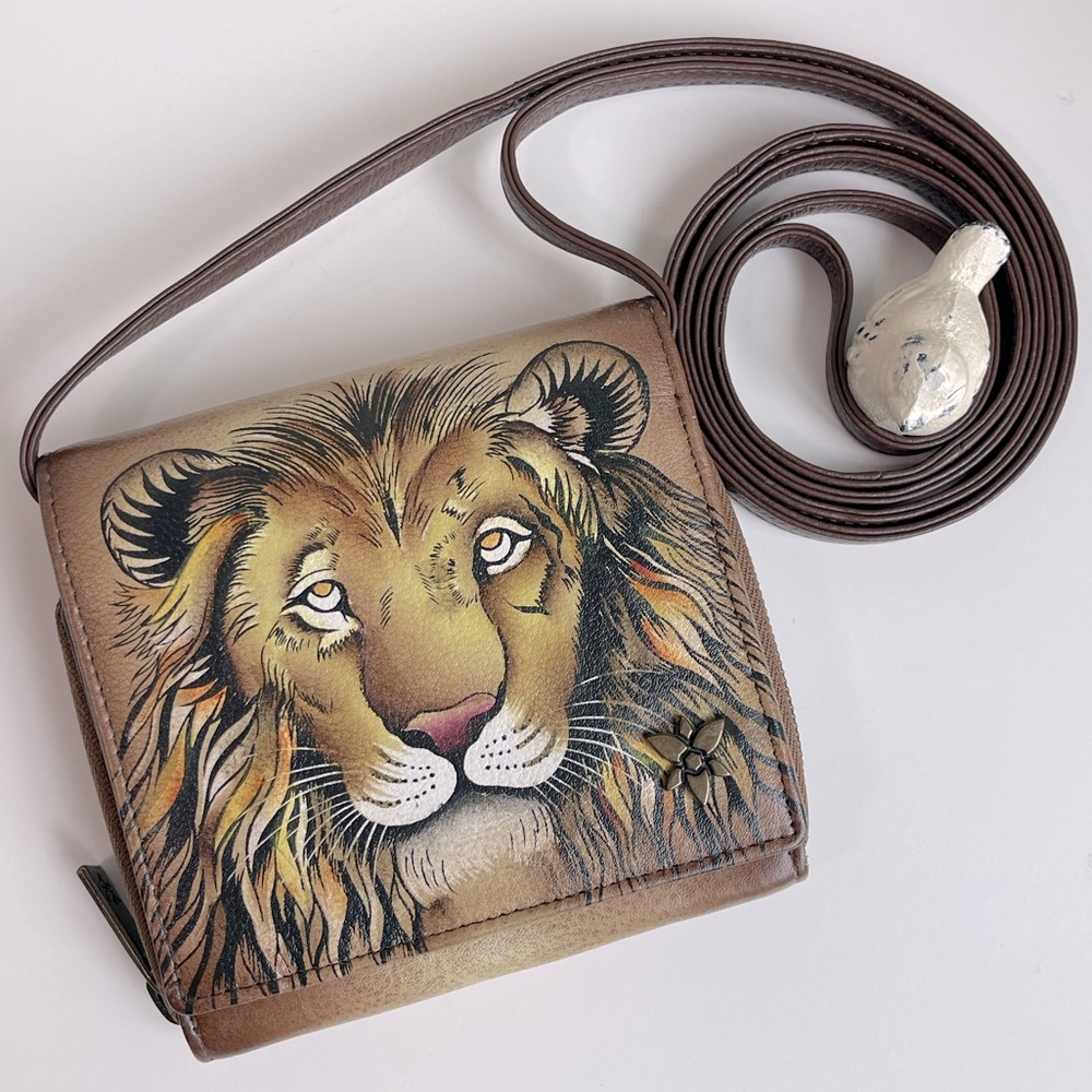Anuschka RFID Genuine Leather Wallet Crossbody